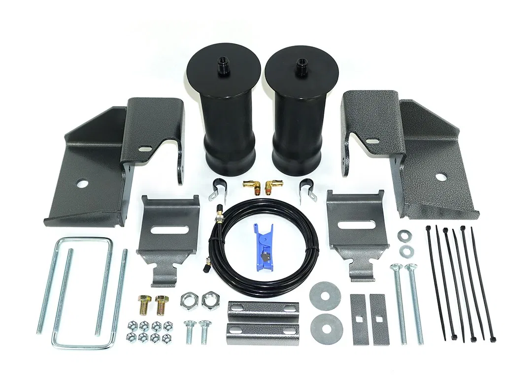 HP10144 – PACBRAKE Helper Spring Kit, Sleeve Air Spring Frame Mount Up To 1800 Pound Load Capacity Air Adjustable Fro...